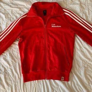 Red adidas “ I love munchen” tracksuit jacket
